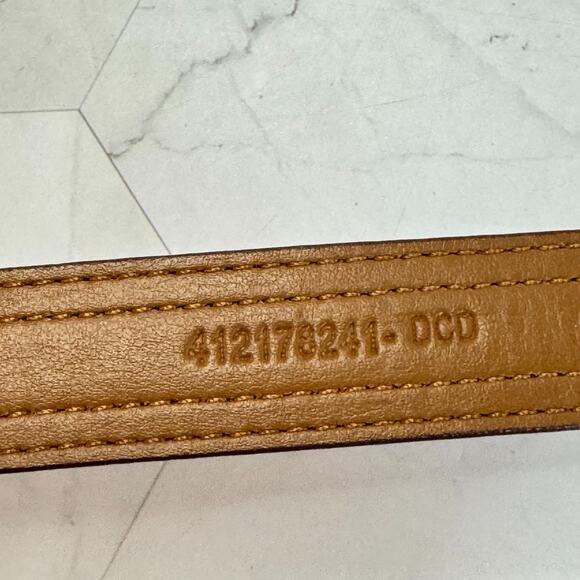 Lauren Ralph Lauren Leather Belt Womens Sz XL Two Tone Quiet Luxury Heritage EUC main image 7